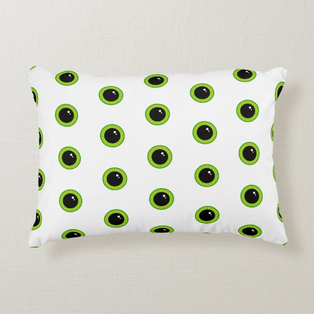 Coussins Décoratifs Joli et drôle, yeux verts (Devant)