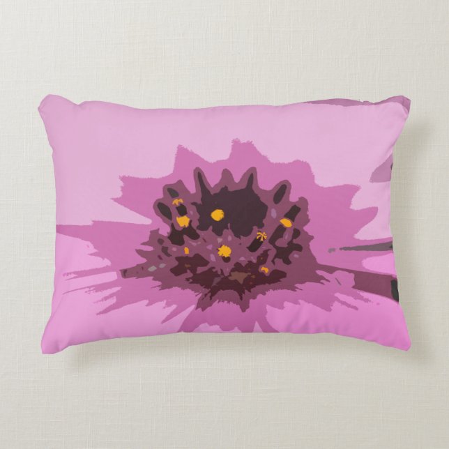 Coussins Décoratifs Jolie Abstraite Fleur Rose Faisy (Devant)