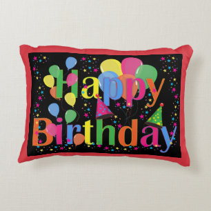 Coussins Décoratifs Joyeux anniversaire, fête d'anniversaire