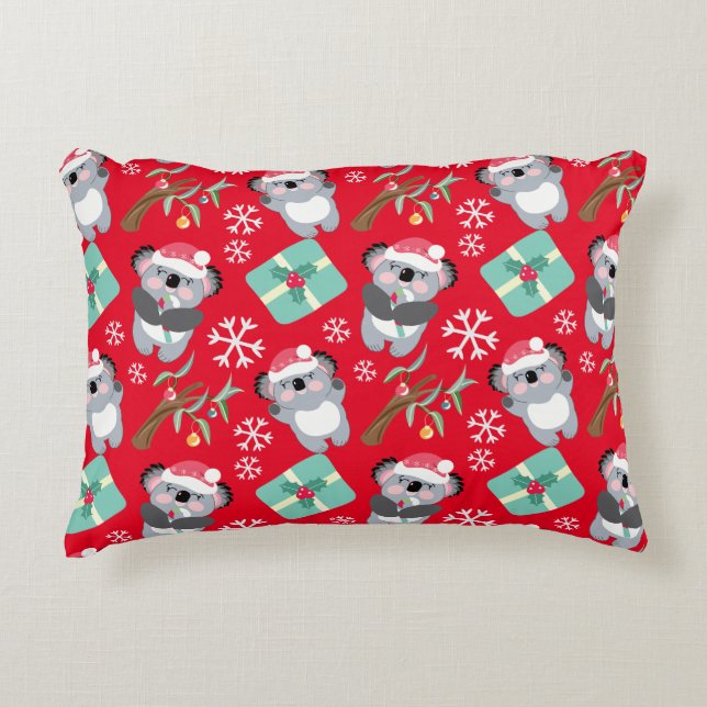 Coussins Décoratifs Joyeux Noël Koala mignon  (Devant)