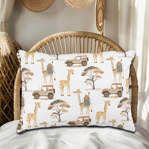 Coussins Décoratifs Jungle Safari avec Giraffes Nursery Motif