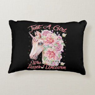 Coussins Décoratifs Just Girl Who Loves Unicorn