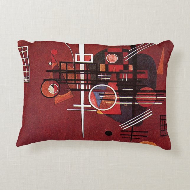 Coussins Décoratifs Kandinsky - Rouge mouillé (Dos)