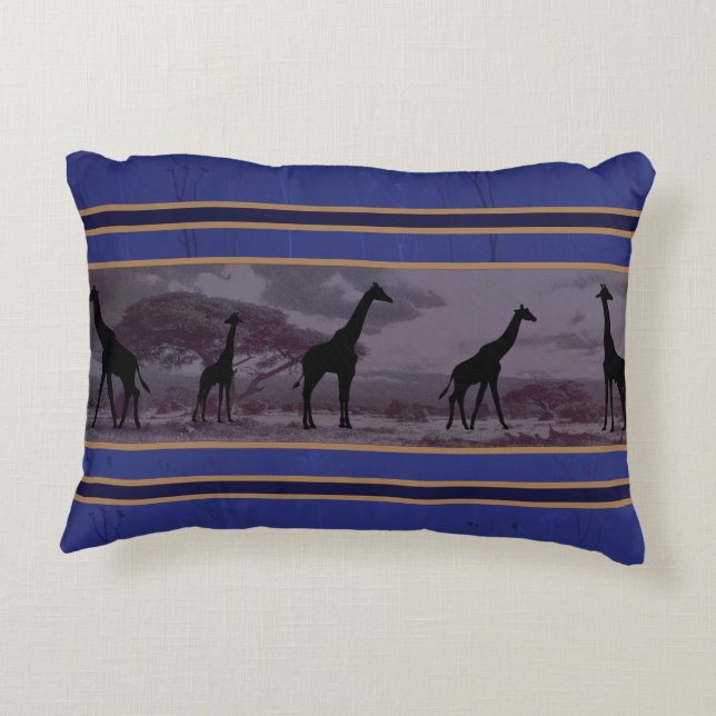 Coussins Décoratifs La girafe en Afrique (Dos)