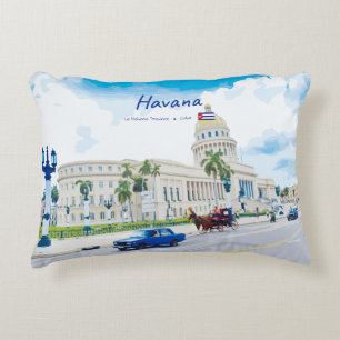 Coussins Décoratifs La Havane, Cuba - Âme Classique Vintage