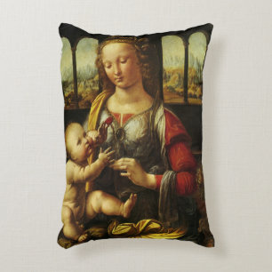 Coussins Décoratifs La Madone au Carnation de Léonard de Vinci