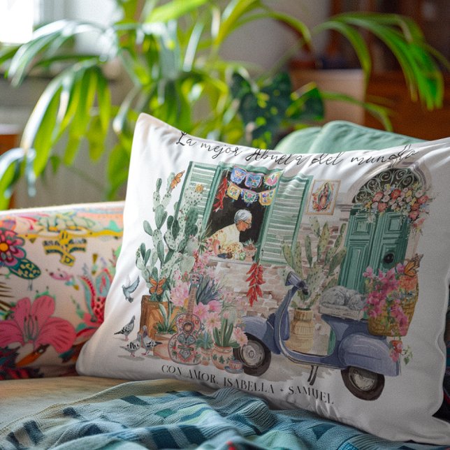 Coussins Décoratifs La Mejor Abuela del Mundo | Personalized (Créateur téléchargé)