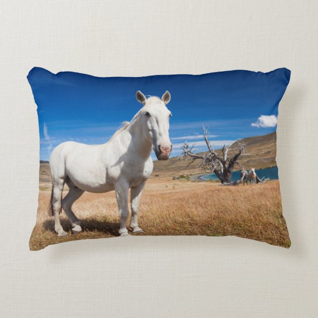 Coussins Décoratifs Laguna Azul, paysage avec chevaux (Devant)