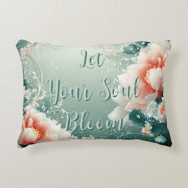 Coussins Décoratifs Laissez fleurir votre âme (Devant)