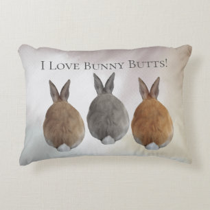Coussins Décoratifs Lapin Lapin J'Aime Beurre Lapin