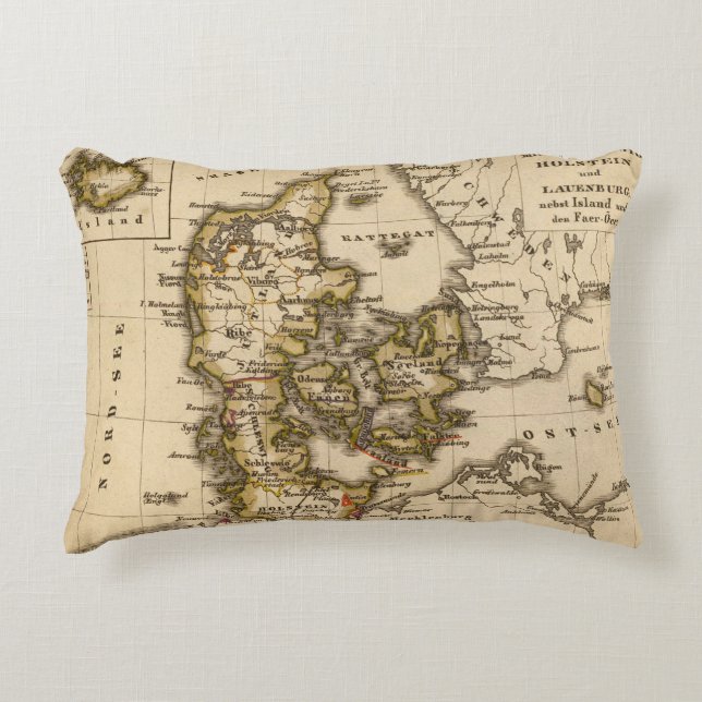 Coussins Décoratifs Le Danemark et l'Islande 2 (Devant)