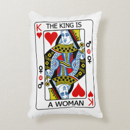 Coussins Décoratifs Le roi est une femme