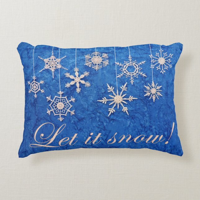 Coussins Décoratifs Le Snowcatcher laisse tomber les flocons (Devant)