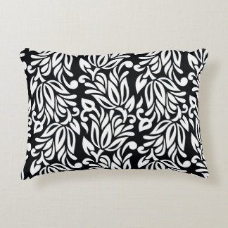 Coussins Décoratifs Le textile noir et blanc.