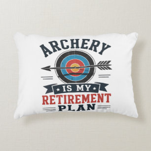 Coussins Décoratifs Le Tir à l'Arc Est Mon Plan De Retraite Archer