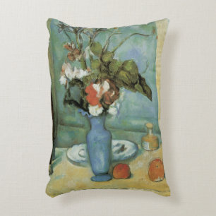 Coussins Décoratifs Le Vase Bleu (Fleurs et Fruits) par Paul Cezanne