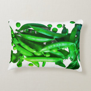Coussins Décoratifs Les cosses de pois verts sont au centre de l'atten