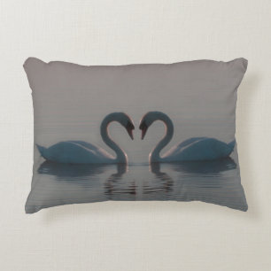 Coussins Décoratifs Les cygnes bleus doivent être amoureux