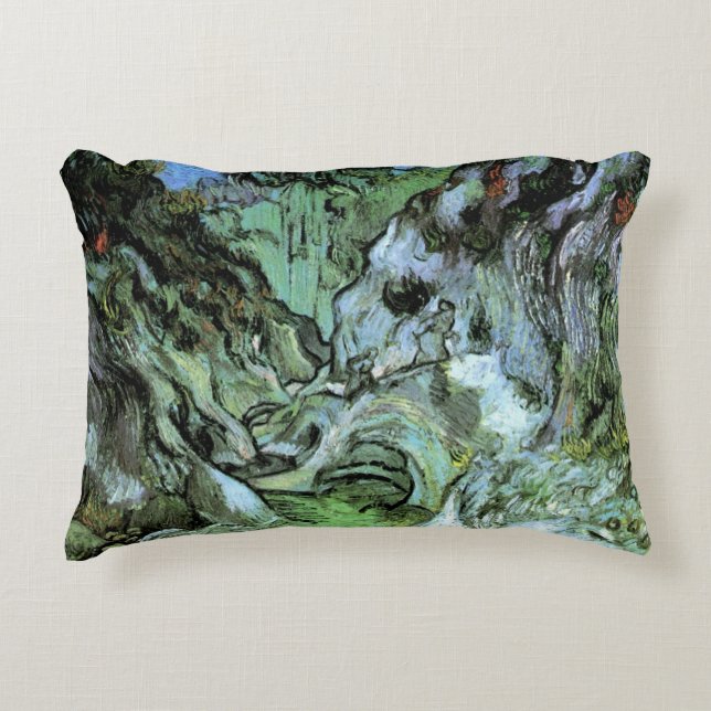 Coussins Décoratifs Les Peiroulets Ravine par Vincent van Gogh (Devant)