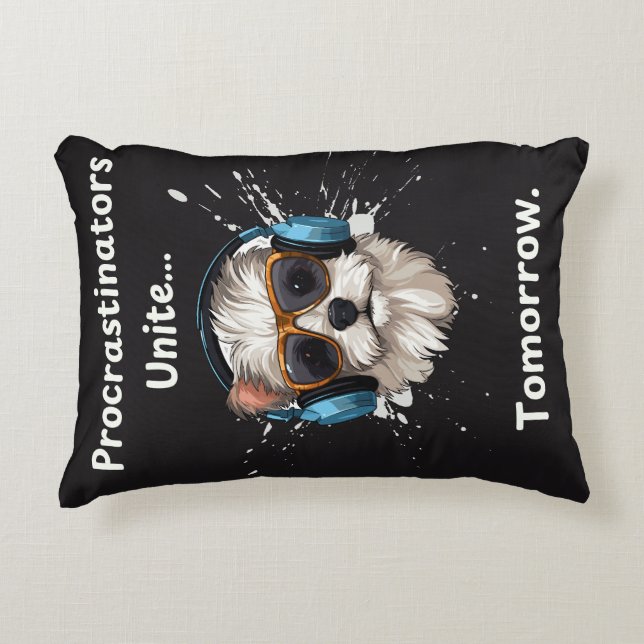 Coussins Décoratifs Les procrastinateurs s'unissent... Demain. (Devant)