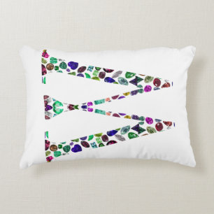 Coussins Décoratifs Lettre initiale W Gemstone Design