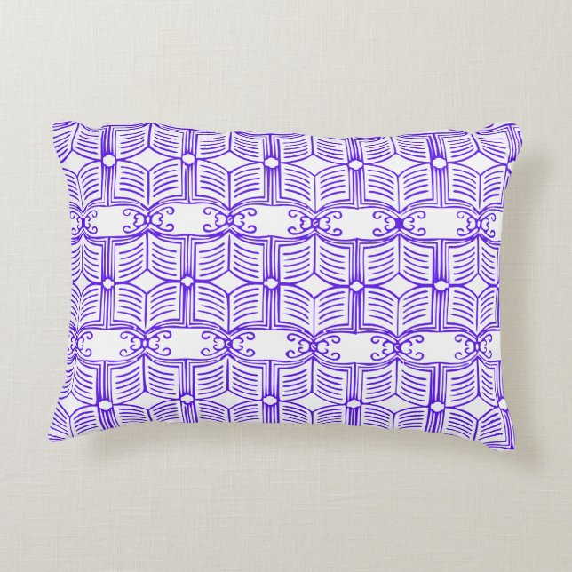 Coussins Décoratifs Library Book Pattern  (Dos)