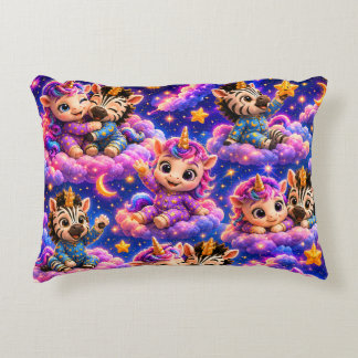Coussins Décoratifs Licorne zèbre fantaisiste céleste animaux bébé lum