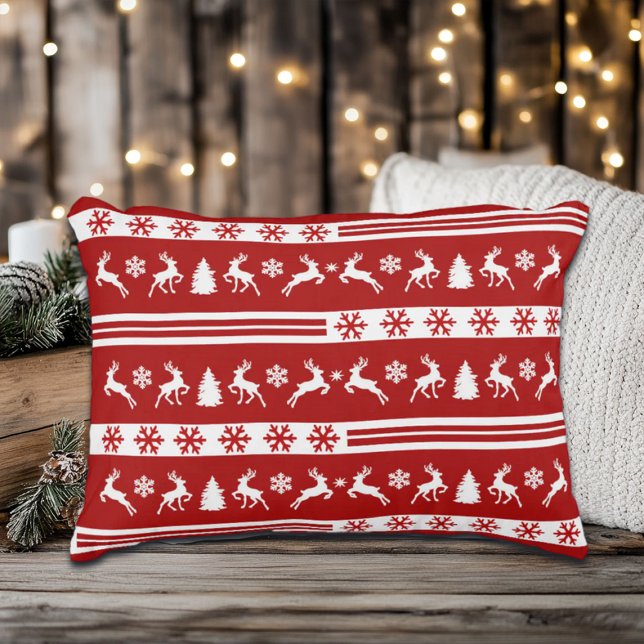 Coussins Décoratifs Lignes Élégantes de Snowflakes (Créateur téléchargé)