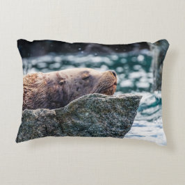 Coussins Décoratifs Lion De Mer Dans La Baie De Résurrection, Alaska