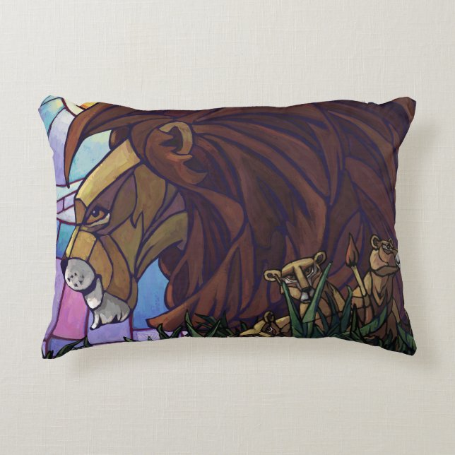 Coussins Décoratifs Lion et petits (Devant)