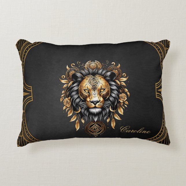 Coussins Décoratifs Lion majestueux (Devant)