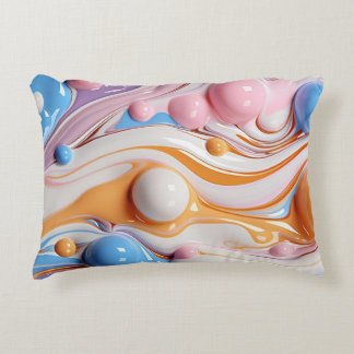 Coussins Décoratifs Liquide coloré avec bulles