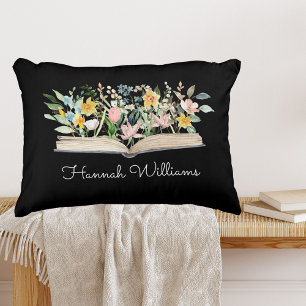 Coussins Décoratifs Livre d'aquarelle Fleur Floral Remerciement Enseig