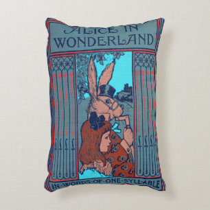 Coussins Décoratifs Livre Rustique Couverture Cushion Alice Et Le Lapi