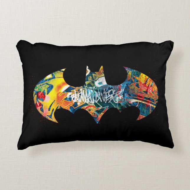 Coussins Décoratifs Logo Batman Neon/80s Graffiti (Devant)