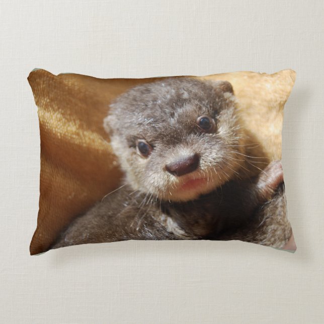 Coussins Décoratifs Loutre de bébé (Devant)