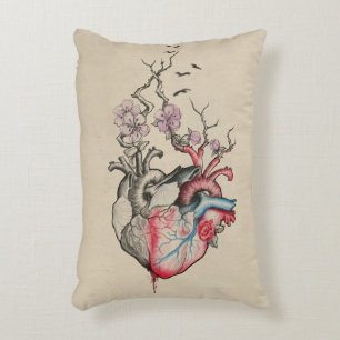 Coussins Décoratifs Love art Surreal Coeurs anatomiques Fleurs Vintage