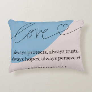 Coussins Décoratifs Love Bible Verse