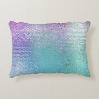 Coussins Décoratifs Lumineuse mosaïque Abstraite brillante multicolore