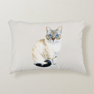 Coussins Décoratifs Lynx Point Siamese Chat personnalisable
