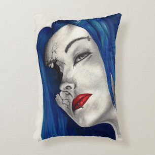Coussins Décoratifs Magnifiquement Broken Imaginaire Horror Goth Girl 