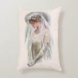 Coussins Décoratifs Mariée victorienne vintage avec la Bible Harrison