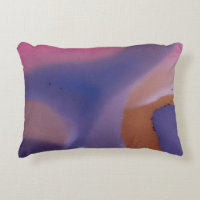 “Mauve Mirage Flow” – Abstrait Rose Bleu Pêche