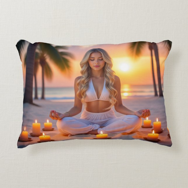 COUSSINS DÉCORATIFS MEDITATION - YOGA - WELLNESS - CARPE DIEM (Devant)
