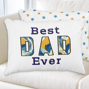 Coussins Décoratifs Meilleur Papa Moderne Texte Fête des Pères