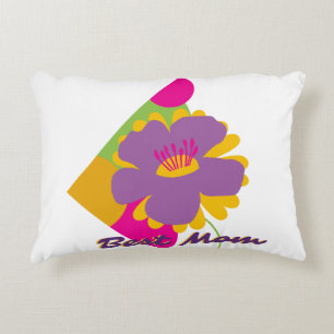 Coussins Décoratifs Meilleure Maman Coloré Design Tendance