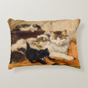 Coussins Décoratifs Mère et ses chatons
