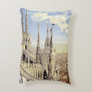 Coussins Décoratifs Milano Italie Cathédrale Gothique Duomo Voyage Vin