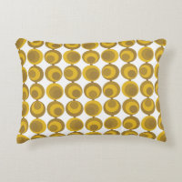 Milieu du siècle moderne Mustard Gold Retro Geo Mo