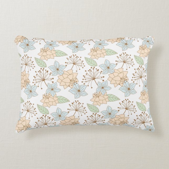 Coussins Décoratifs Modèle floral (Devant)